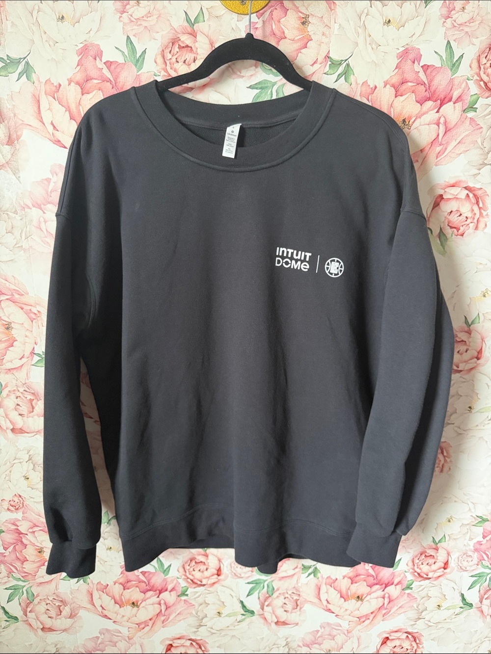 171-$40 *FREE SHIP* Lululemon Perfectly Oversized Crew Black LA CLIPPERS Intuit